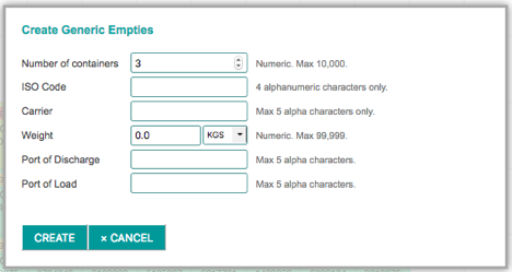 create generic empties
