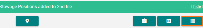 The View Containers icon at the right of the Additions section header