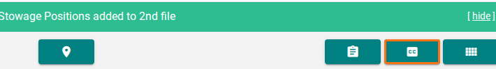 The Copy Containers icon at the right of the Additions section header